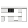 Alvinka 390X240 Cm High Gloss Mutfak Dolabı Mb-E80S50S60-3