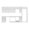 Alvinka 390X240 Cm High Gloss Mutfak Dolabı Mb-E90S60S40-2