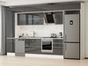 Alvinka 390X240 Cm High Gloss Mutfak Dolabı Mbb-E90B50S50-2