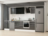 Alvinka 390X240 Cm High Gloss Mutfak Dolabı Mbb-E80B60S50-3