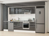 Alvinka 390X240 Cm High Gloss Mutfak Dolabı Mbb-E90B50S50-1