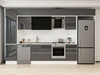 Alvinka 390X240 Cm High Gloss Mutfak Dolabı Mbb-E90B50S50-3