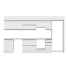Alvinka 390X240 Cm High Gloss Mutfak Dolabı Mb-E90S60S40-1