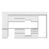 Alvinka 390X240 Cm High Gloss Mutfak Dolabı Mbb-E80B50S60-1
