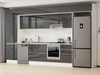 Alvinka 390X240 Cm High Gloss Mutfak Dolabı Mbb-E80B60S50-1