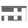 Alvinka 390X240 Cm High Gloss Mutfak Dolabı Mb-E90S40S60-2