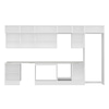 Alvinka 390X240 Cm High Gloss Mutfak Dolabı Mb-E80S60S50-3