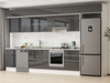 Alvinka 390X240 Cm High Gloss Mutfak Dolabı Mb-E80S50S60-1