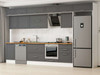 Alvinka 390X240 Cm Klasik Mebran Mutfak Dolabı Mb-E80S50S60-2