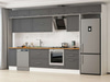 Alvinka 390X240 Cm Klasik Mebran Mutfak Dolabı Mb-E90S40S60-2