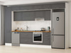 Alvinka 390X240 Cm Klasik Mebran Mutfak Dolabı Mbb-E90B50S50-1