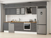 Alvinka 390X240 Cm Klasik Mebran Mutfak Dolabı Mb-E90S50S50-3