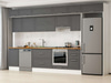 Alvinka 390X240 Cm Klasik Mebran Mutfak Dolabı Mb-E90S50S50-1