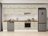 Alvinka 390X240 Cm Klasik Mebran Mutfak Dolabı Mb-E90S40S60-1