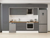 Alvinka 390X240 Cm Klasik Mebran Mutfak Dolabı Mbb-E90B60S40-2