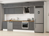 Alvinka 390X240 Cm Klasik Mebran Mutfak Dolabı Mb-E90S50S50-2