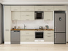 Alvinka 390X240 Cm Klasik Mebran Mutfak Dolabı Mbb-E90B40S60-2
