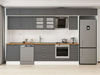 Alvinka 390X240 Cm Klasik Mebran Mutfak Dolabı Mb-E90S60S40-3