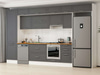 Alvinka 390X240 Cm Klasik Mebran Mutfak Dolabı Mbb-E80B60S50-1