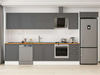 Alvinka 395X222 Cm Klasik Mebran Mutfak Dolabı Mb-E90S60S45-2