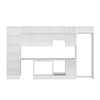 Alvinka 395X240 Cm High Gloss Mutfak Dolabı Mbb-E90B60S45-1