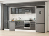 Alvinka 395X240 Cm High Gloss Mutfak Dolabı Mbb-E90B60S45-1