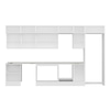 Alvinka 395X240 Cm High Gloss Mutfak Dolabı Mb-E90S60S45-2