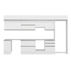 Alvinka 395X240 Cm High Gloss Mutfak Dolabı Mb-E90S45S60-1