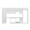 Alvinka 395X240 Cm High Gloss Mutfak Dolabı Mbb-E90B60S45-1