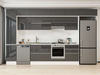 Alvinka 395X240 Cm High Gloss Mutfak Dolabı Mbb-E90B45S60-1