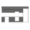 Alvinka 395X240 Cm High Gloss Mutfak Dolabı Mb-E90S45S60-1