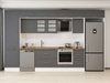 Alvinka 395X240 Cm Klasik Mebran Mutfak Dolabı Mbb-E90B60S45-3