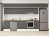 Alvinka 395X240 Cm Klasik Mebran Mutfak Dolabı Mb-E90S60S45-1
