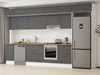 Alvinka 395X240 Cm Klasik Mebran Mutfak Dolabı Mb-E90S45S60-1