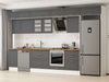 Alvinka 395X240 Cm Klasik Mebran Mutfak Dolabı Mb-E90S45S60-3