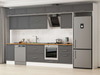 Alvinka 395X240 Cm Klasik Mebran Mutfak Dolabı Mb-E90S45S60-2