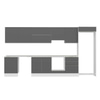 Alvinka 400X222 Cm High Gloss Mutfak Dolabı Mb-E80S60S60-1