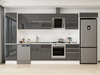 Alvinka 400X222 Cm High Gloss Mutfak Dolabı Mbb-E90B50S60-2