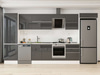 Alvinka 400X222 Cm High Gloss Mutfak Dolabı Mbb-E80B60S60-2
