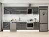 Alvinka 400X222 Cm High Gloss Mutfak Dolabı Mb-E90S60S50-2