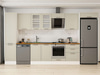 Alvinka 400X222 Cm Klasik Mebran Mutfak Dolabı Mbb-E90B50S60-3