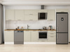 Alvinka 400X222 Cm Klasik Mebran Mutfak Dolabı Mb-E90S60S50-2
