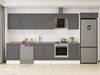 Alvinka 400X222 Cm Klasik Mebran Mutfak Dolabı Mb-E90S60S50-2