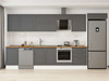 Alvinka 400X222 Cm Klasik Mebran Mutfak Dolabı Mb-E90S50S60-2