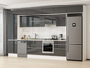 Alvinka 400X240 Cm High Gloss Mutfak Dolabı Mbb-E80B60S60-1