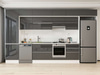 Alvinka 400X240 Cm High Gloss Mutfak Dolabı Mbb-E80B60S60-1