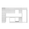Alvinka 400X240 Cm High Gloss Mutfak Dolabı Mbb-E90B60S50-3