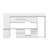 Alvinka 400X240 Cm High Gloss Mutfak Dolabı Mbb-E80B60S60-1