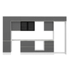 Alvinka 400X240 Cm High Gloss Mutfak Dolabı Mbb-E90B50S60-3