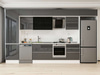 Alvinka 400X240 Cm High Gloss Mutfak Dolabı Mbb-E80B60S60-3